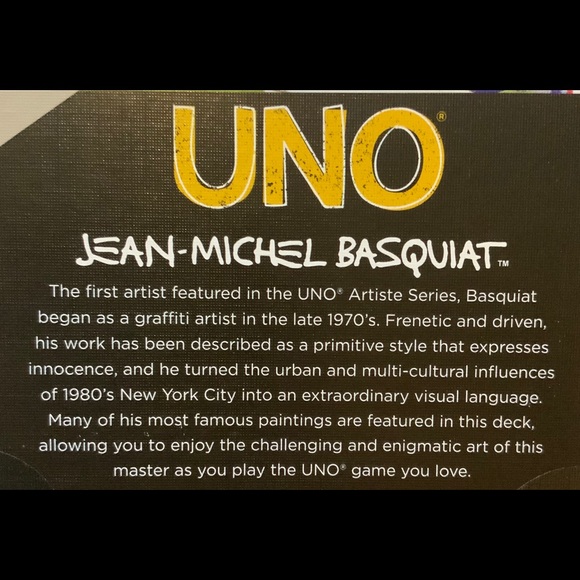#1 Basquiat Uno playing cards. Limited Edition - Picture 8 of 9